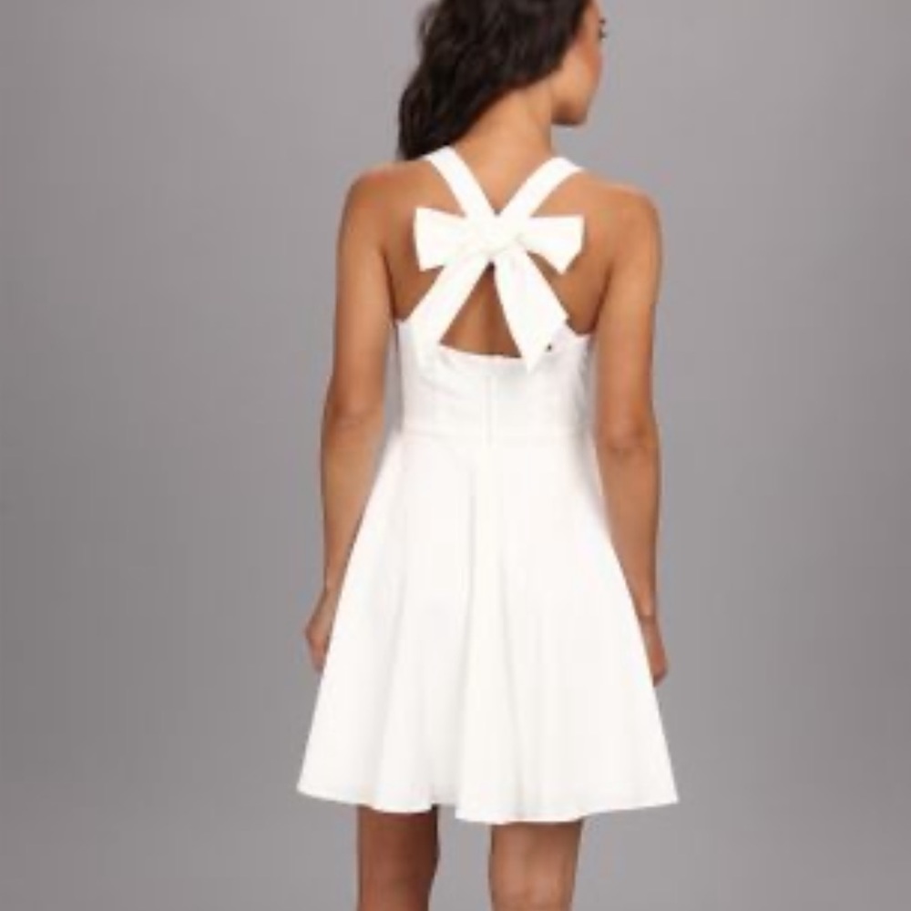 White Bow Back Dress